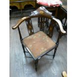 INLAID CORNER CHAIR