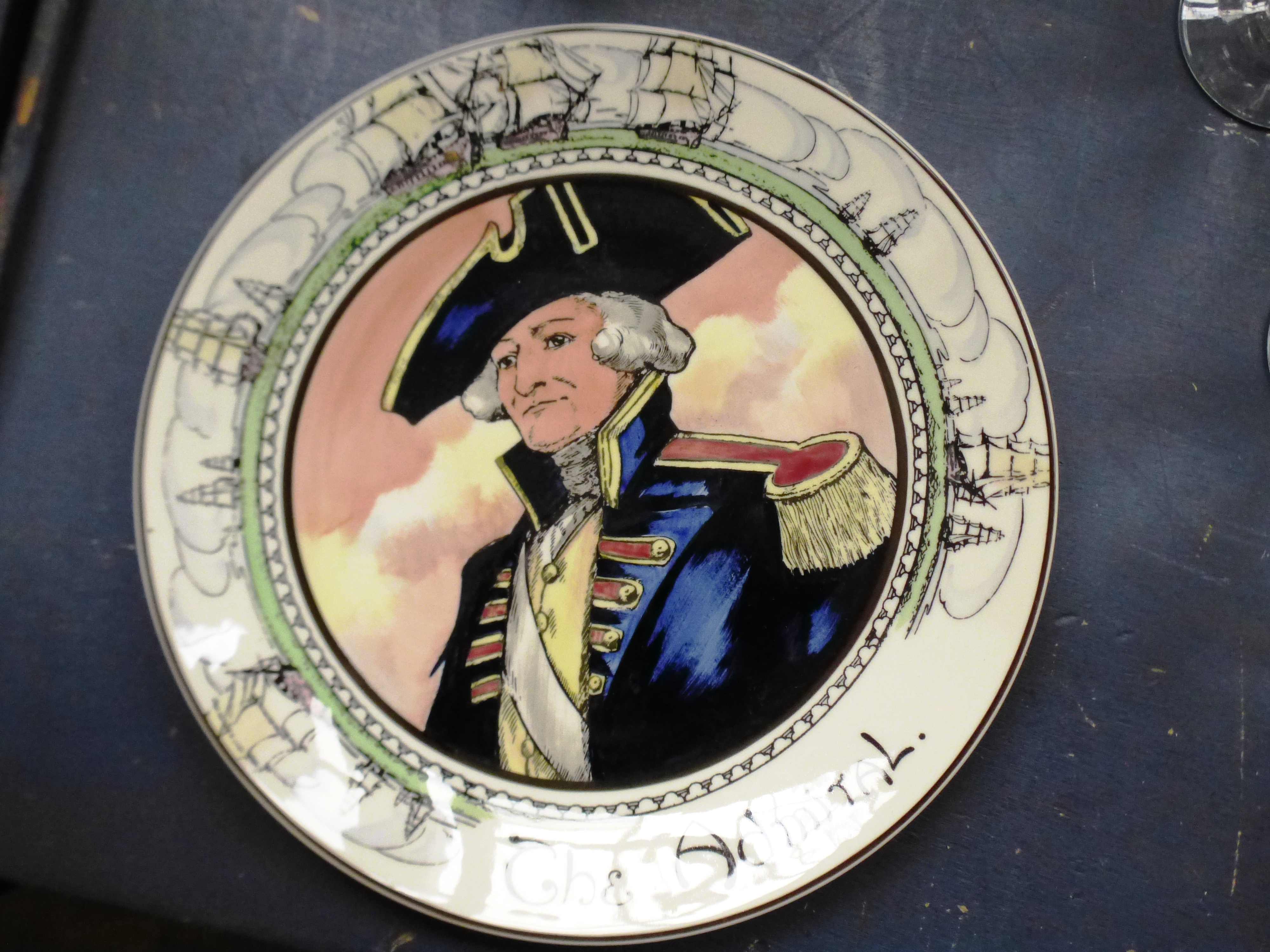 3 ROYAL DOULTON PLATES - THE SQUIRE, THE ADMIRAL AND THE JESTER D: 10.5" - Image 5 of 6