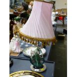 DANCING LADY FIGURE LAMP D: 5.5" H:14.5"