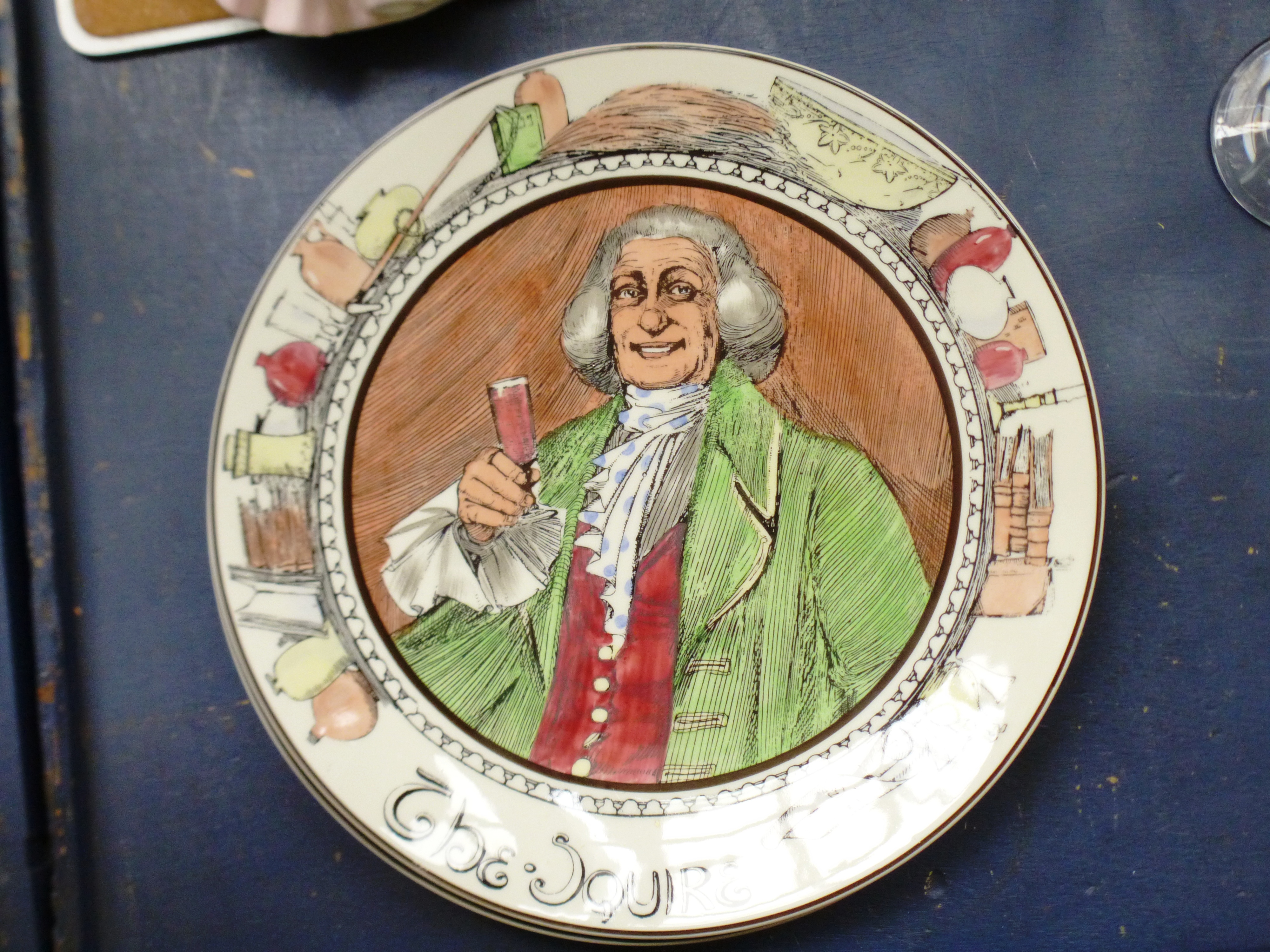 3 ROYAL DOULTON PLATES - THE SQUIRE, THE ADMIRAL AND THE JESTER D: 10.5" - Image 3 of 6