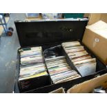 SUITCASE OF APPROX 260 7" RECORDS