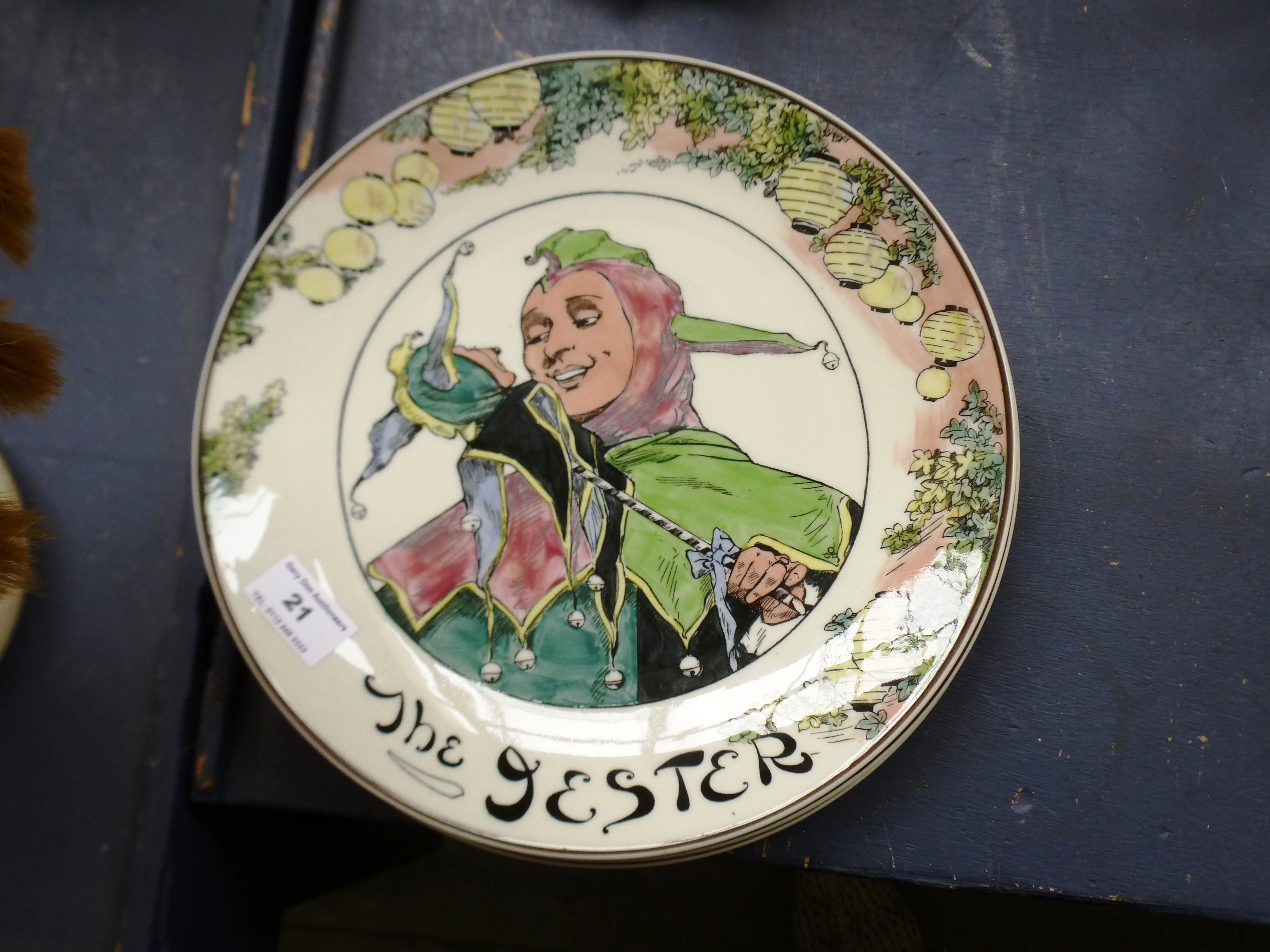 3 ROYAL DOULTON PLATES - THE SQUIRE, THE ADMIRAL AND THE JESTER D: 10.5"