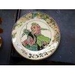 3 ROYAL DOULTON PLATES - THE SQUIRE, THE ADMIRAL AND THE JESTER D: 10.5"