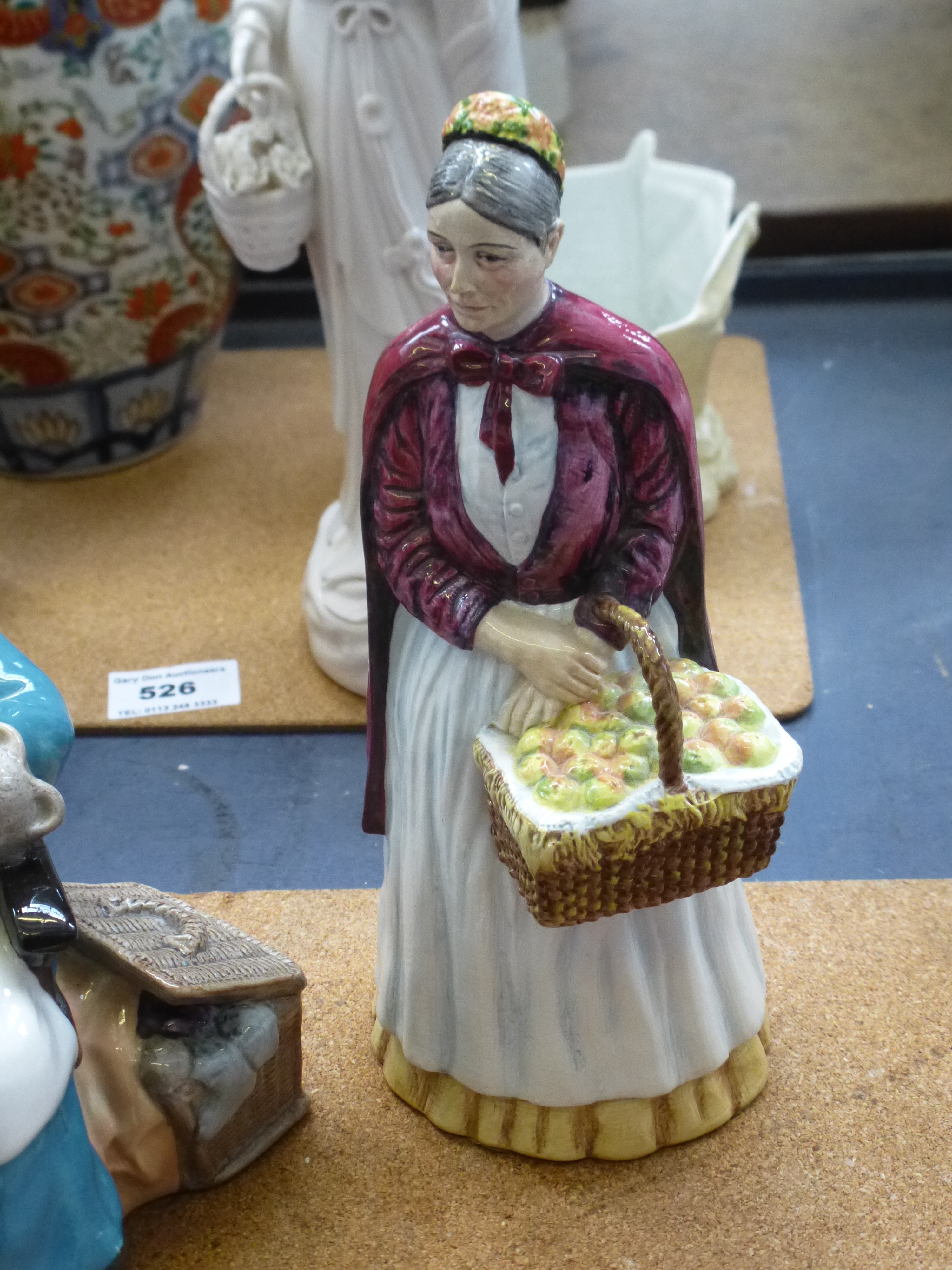 3 MIXED FIGURES - PARAGON LADY MELANIE, ROYAL DOULTON NANNY HN 2221 AND COALPORT THE APPLE WOMAN - Image 6 of 11