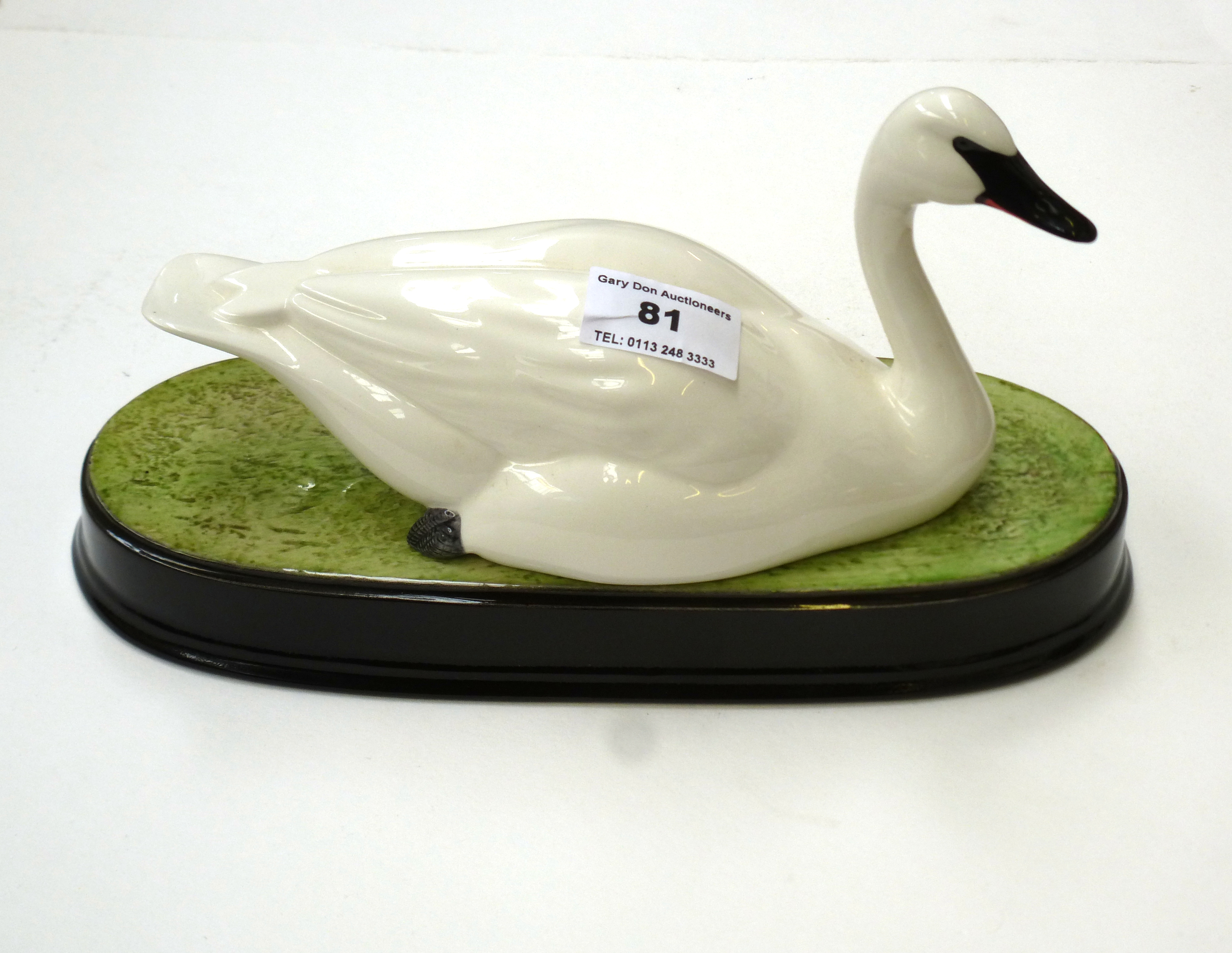 BESWICK JBDB19 TRUMPETER SWAN AND STAND