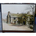 PETER BROOK OIL ON CANVAS, TROUTBECK, SPRING IN ENGLAND 20" X 24"