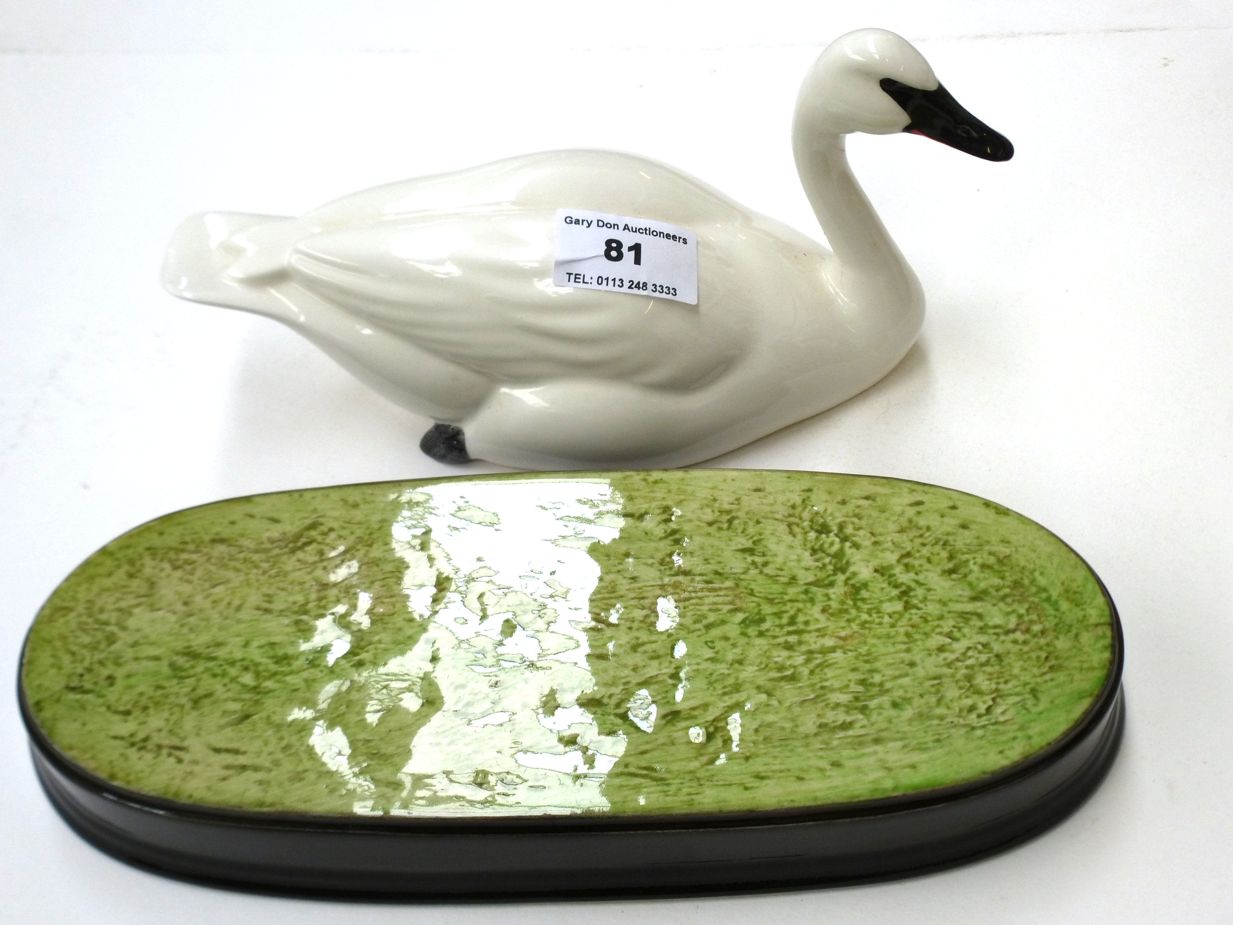 BESWICK JBDB19 TRUMPETER SWAN AND STAND - Image 2 of 6