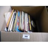 BOX OF APPROX 70 7" RECORDS INCLUDING MOTOWN AND DANCE