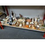 QUANTITY OF ASSORTED POTTERY INCLUDING WADE, WEDGWOOD, POMONA, DENBY, ROYAL DOULTON, ASHTRAYS,