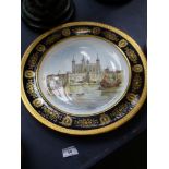 COALPORT THE TOWER OF LONDON PLAQUE LIMITED EDITION 5/100 D: 13.5"