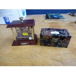 MAYFLOWER GLASS SHIP AND 2 POCKET WATCHES