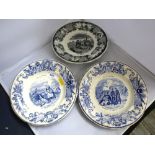 3 VICTORIAN MILITARY PLATES (FRENCH) 2 BATTLES OF CRIMEAN WAR AND 1 NORTH AFRICA