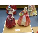 2 ROYAL DOULTON FIGURES - CHRISTMAS MORN HN 1992 AND JANET HN 1537