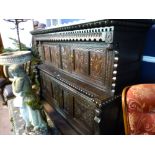 LARGE CARVED COURT CUPBOARD