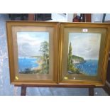 2 PAINTINGS SIGNED RAYMOND ST CLAIR 13.5" X 9.5"