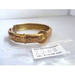 9K GOLD BANGLE TOTAL W: 15G