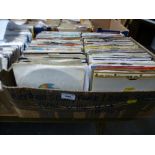 BOX OF APPROX 260 7" RECORDS INCLUDING SOUL, FUNK, DISCO, USA IMPORTS ETC