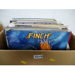 BOX OF APPROX 45 12" RECORDS INCLUDING THE STEVE MILLER BAND, TOM PETTY, BILL WITHERS, GENESIS ETC