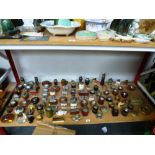 87 ASSORTED TABLE LIGHTERS, 2 ASHTRAYS AND ONYX BOX