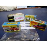 3 BOXED MATCHBOX VEHICLES - 75 ALFA CARABO, SUPERFAST 41 FORD GT AND SUPERFAST 59 FIRE CHIEF CAR AND