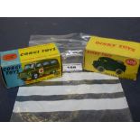 BOXED DINKY 688 FIELD ARTILLERY TRACTOR AND BOXED CORGI 414 BEDFORD MILITARY AMBULANCE