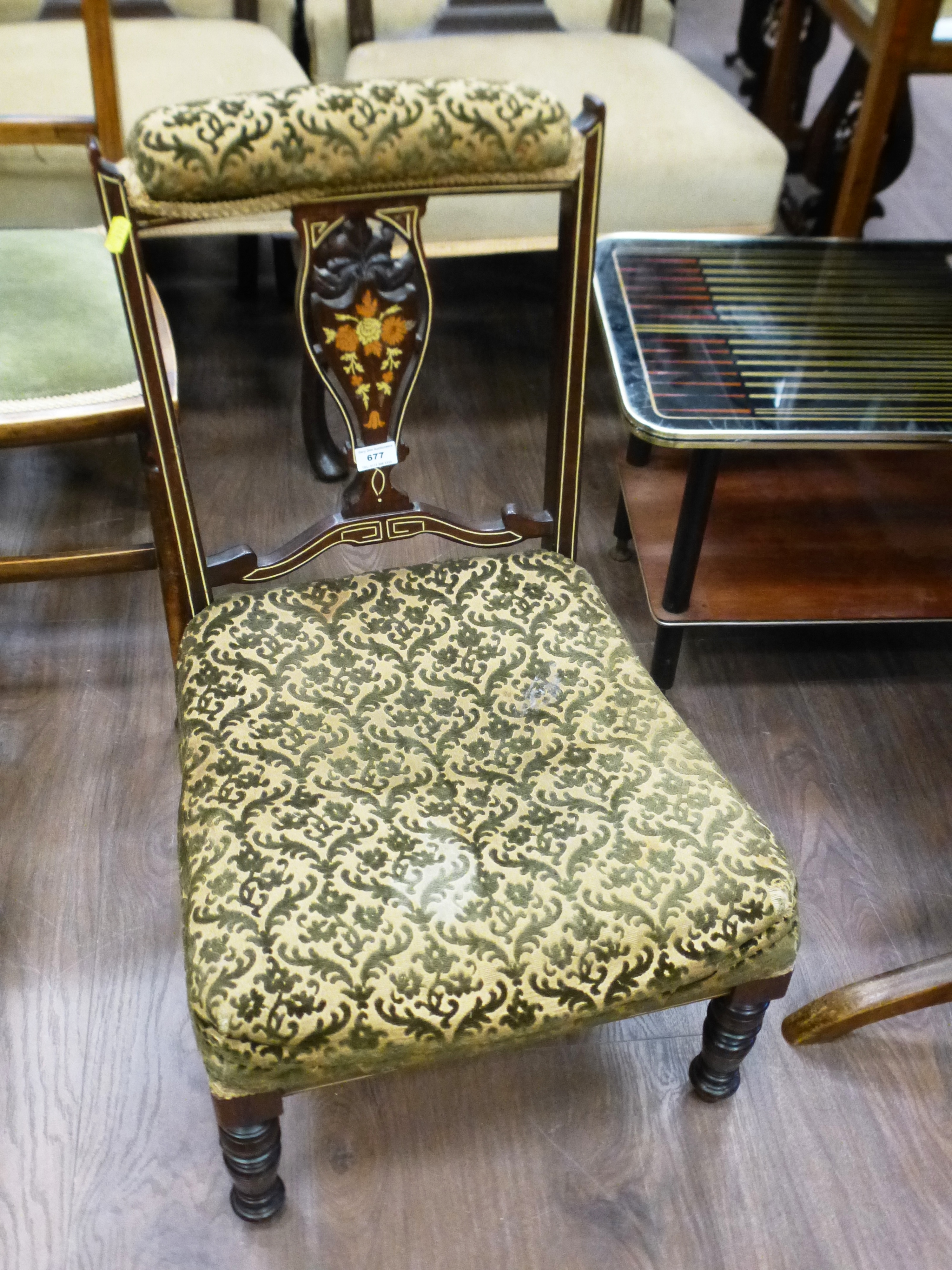 INLAID BEDROOM CHAIR
