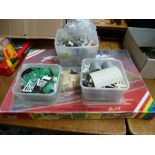 BOXED BRITAINS FARM PLAYBASE AND ASSORTED LOOSE ANIMALS AND ACCESSORIES