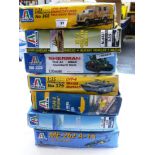 6 BOXED ITALERI MODEL KITS