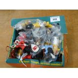 TIMPO DISPLAY BOX WITH TIMPO ESKIMO FIGURES AND OTHER TOY SOLDIERS