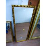 GILT FRAME MIRROR 38" X 13.75"