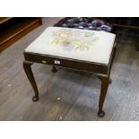 EMBROIDED PIANO STOOL