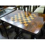 TURN OVER TOP CHESS TABLE