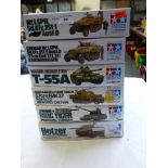 6 BOXED TAMIYA MODEL KITS