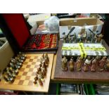 4 CHESS SETS