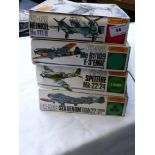 4 BOXED MATCHBOX MODEL KITS