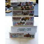 7 BOXED TAMIYA MODEL KITS