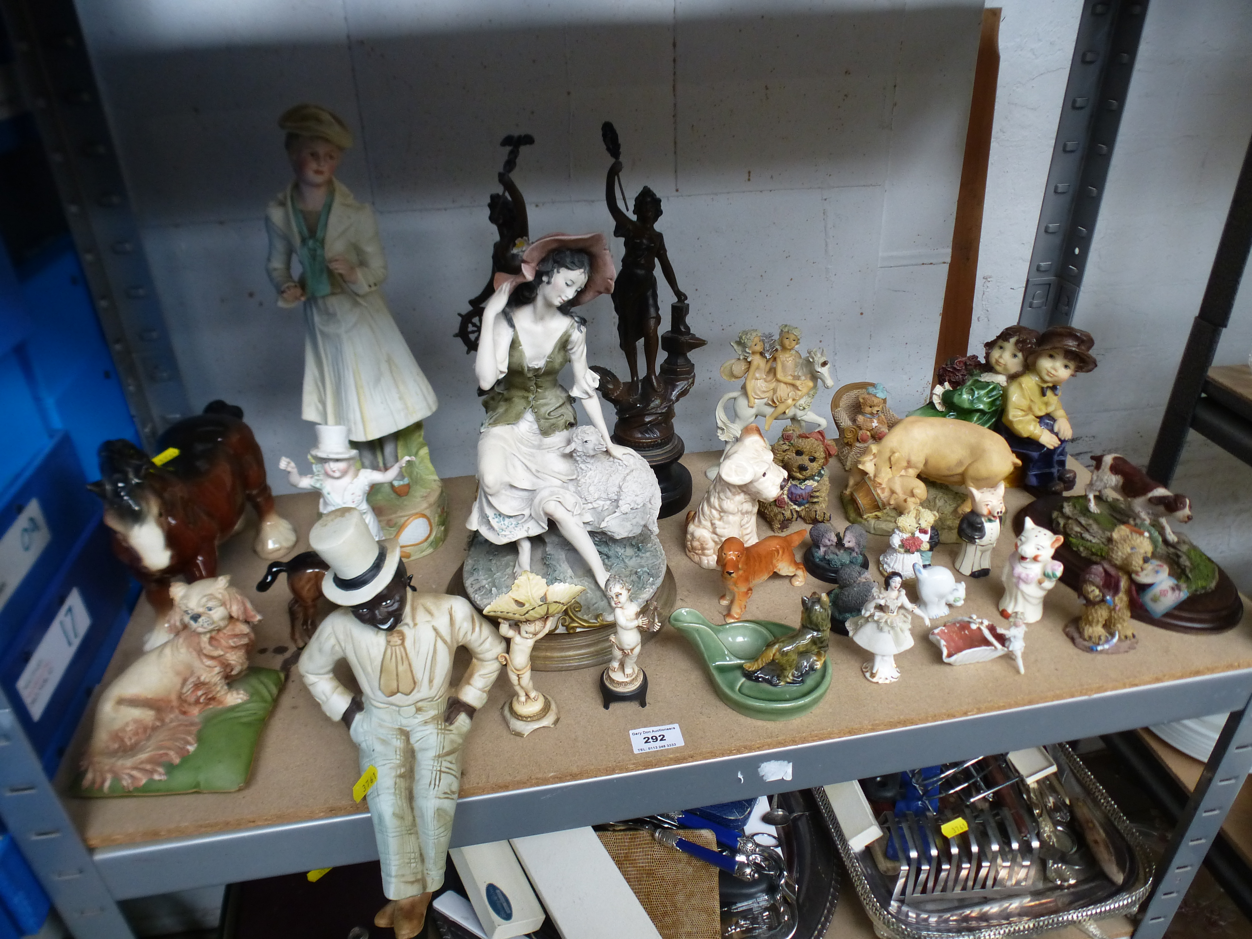 QUANTITY OF ASSORTED FIGURES SYLVAC, MASTERCRAFT, WADE ETC