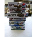 6 BOXED TAMIYA MODEL KITS