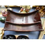 REGENCY PERIOD MAHOGANY CHEESE COASTER CIRCA 1820 17" X 10.5" X 6"