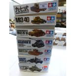 7 BOXED TAMIYA MODEL KITS