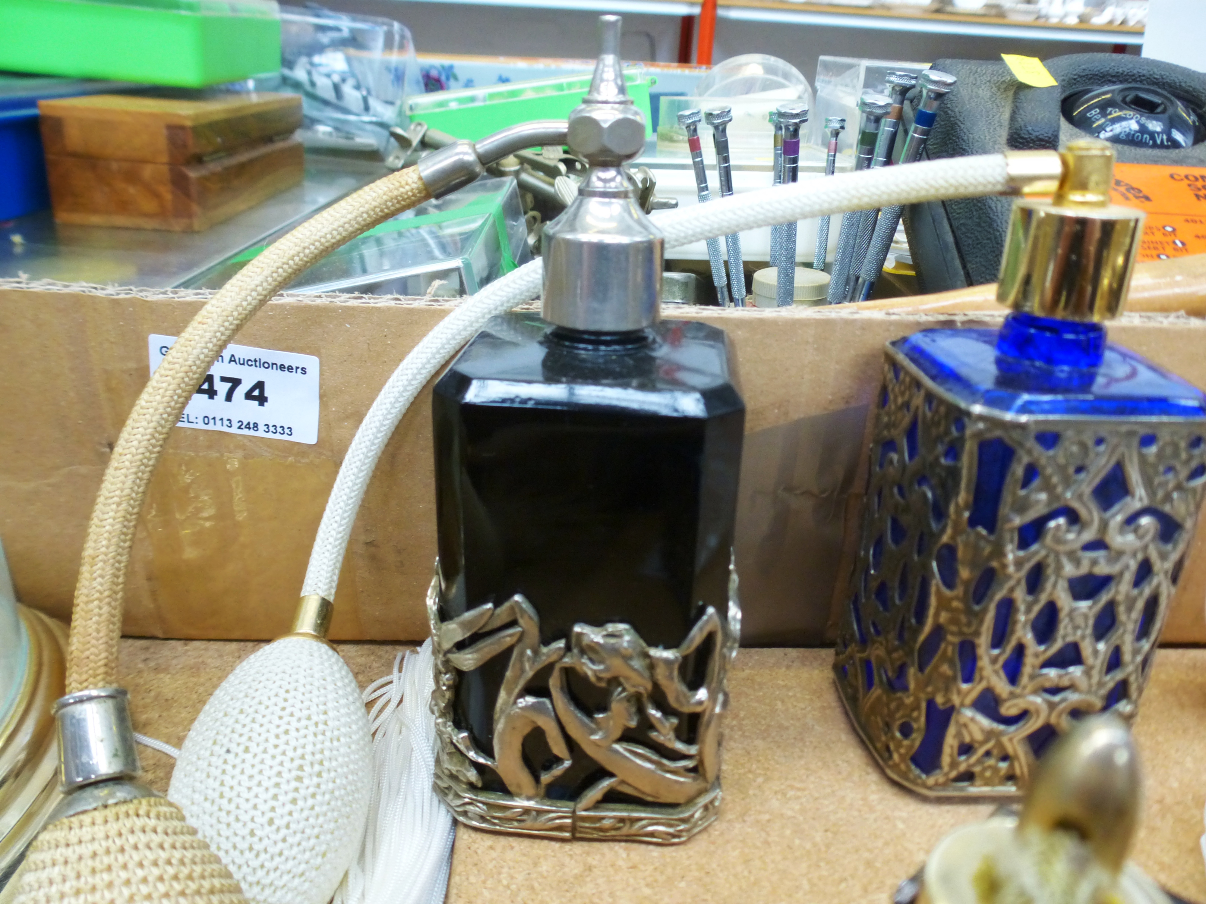 6 PERFUME BOTTLES AND A TRINKET BOX - Image 7 of 10