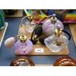 4 PERFUME BOTTLES