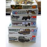 6 BOXED TAMIYA MODEL KITS