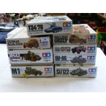 8 BOXED TAMIYA MODEL KITS