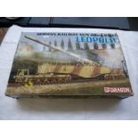 BOXED DRAGON GERMAN RAILWAY GUN LEOPOLD MODEL KIT