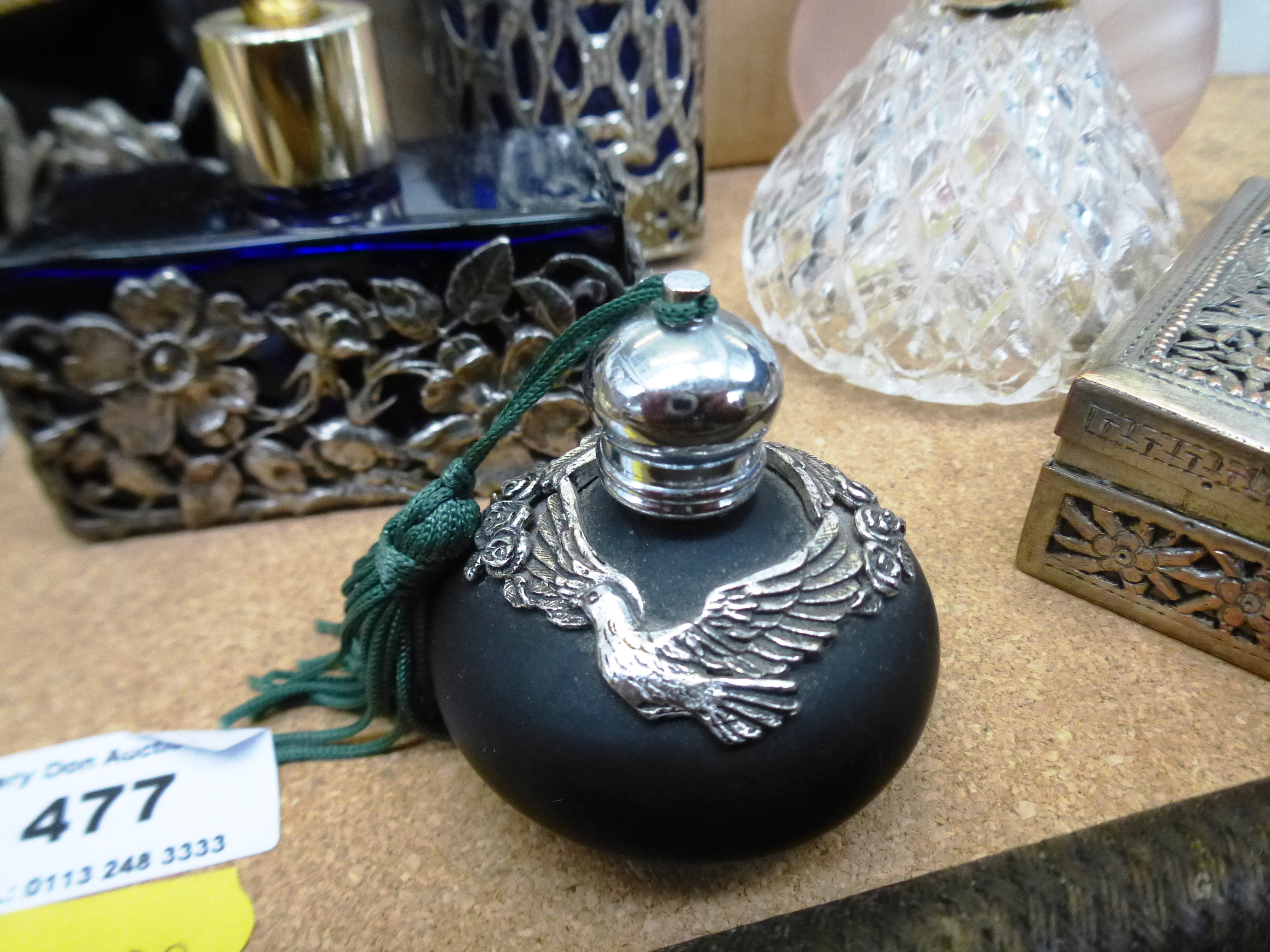 6 PERFUME BOTTLES AND A TRINKET BOX - Image 10 of 10