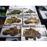 6 BOXED TAMIYA MODEL KITS