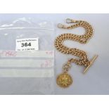 9K GOLD FOB CHAIN WITH FOB W:56G