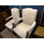 PAIR OF ARM CHAIRS