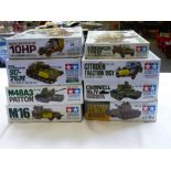 8 BOXED TAMIYA MODEL KITS